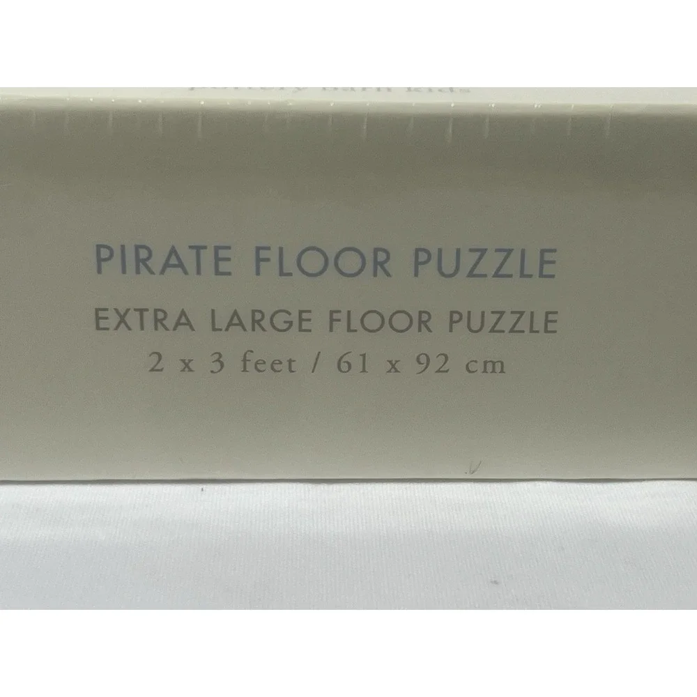 Pottery Barn Kids Pirate Puzzle Caribbean Map Adventure Homeschool Vintage Style